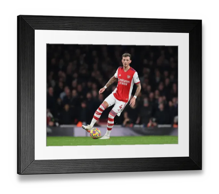 Framed Print : Arsenal's Ben White in Action: Arsenal vs. West Ham United (Premier League 2021-22, Emirates Stadium) Framed Print : Arsenal's Ben White in Action: Arsenal vs. West Ham United (Premier League 2021-22, Emirates Stadium)