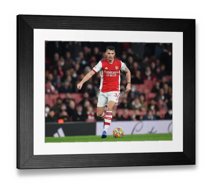 Framed Print : Granit Xhaka: Arsenal's Midfield Mastermind in Action vs. West Ham United, Premier League 2021-22 Framed Print : Granit Xhaka: Arsenal's Midfield Mastermind in Action vs. West Ham United, Premier League 2021-22
