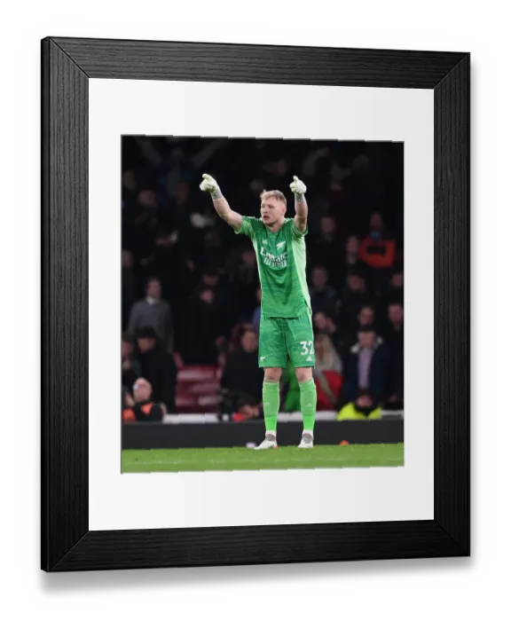 Framed Print : Arsenal vs. West Ham United: Aaron Ramsdale's Premier League Battle at Emirates Stadium (2021-22)