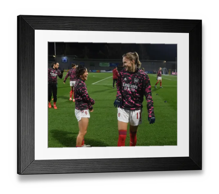 Framed Print : Miedema and Iwabuchi Face Off: Arsenal WFC vs. 1899 Hoffenheim - UEFA Women's Champions League Group C Framed Print : Miedema and Iwabuchi Face Off: Arsenal WFC vs. 1899 Hoffenheim - UEFA Women's Champions League Group C