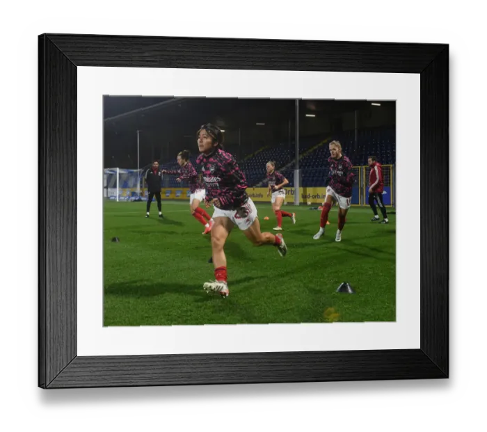Framed Print : Arsenal WFC vs. 1899 Hoffenheim: A Battle in the UEFA Women's Champions League Framed Print : Arsenal WFC vs. 1899 Hoffenheim: A Battle in the UEFA Women's Champions League