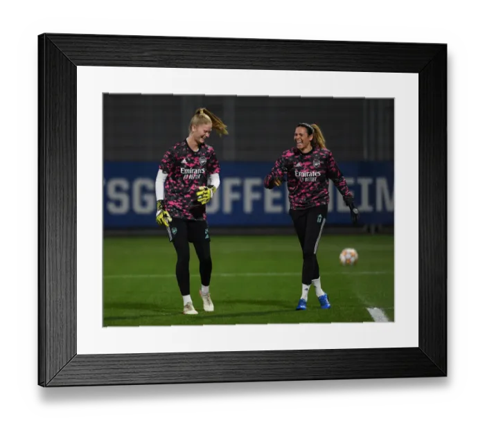 Framed Print : Arsenal Women Take on Hoffenheim in UEFA Champions League Showdown