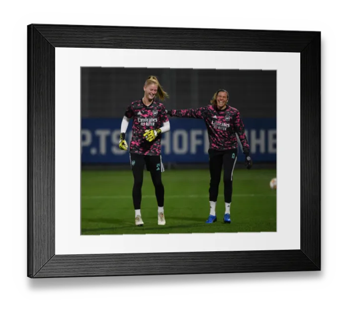 Framed Print : Arsenal WFC vs. 1899 Hoffenheim: A Battle in the UEFA Women's Champions League