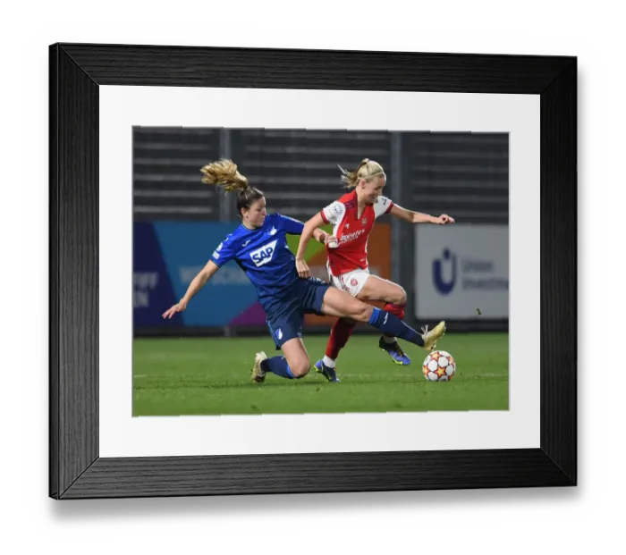 Framed Print : Challenge in the Champions League: Mead vs. Hagel - Arsenal WFC vs. 1899 Hoffenheim Framed Print : Challenge in the Champions League: Mead vs. Hagel - Arsenal WFC vs. 1899 Hoffenheim