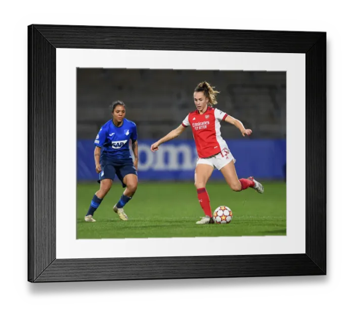 Framed Print : Arsenal WFC vs. 1899 Hoffenheim: A Battle in the UEFA Women's Champions League Framed Print : Arsenal WFC vs. 1899 Hoffenheim: A Battle in the UEFA Women's Champions League