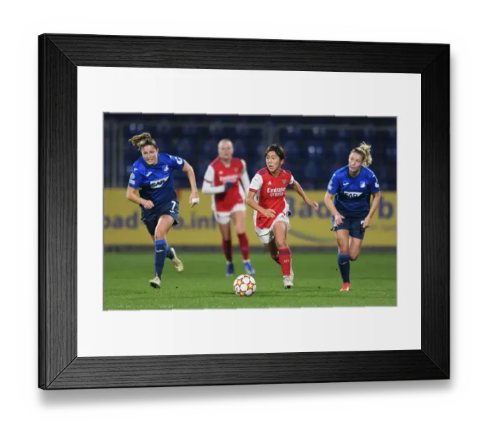 Framed Print : Champions Collide: Arsenal WFC vs. 1899 Hoffenheim - UEFA Women's Champions League Group C Framed Print : Champions Collide: Arsenal WFC vs. 1899 Hoffenheim - UEFA Women's Champions League Group C