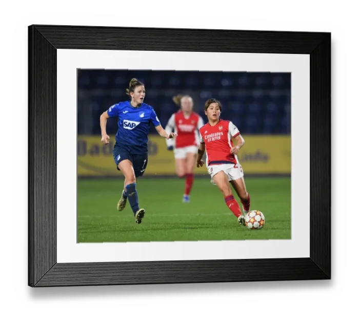 Framed Print : Champions League Showdown: Arsenal WFC vs. 1899 Hoffenheim - Group C Battle Framed Print : Champions League Showdown: Arsenal WFC vs. 1899 Hoffenheim - Group C Battle