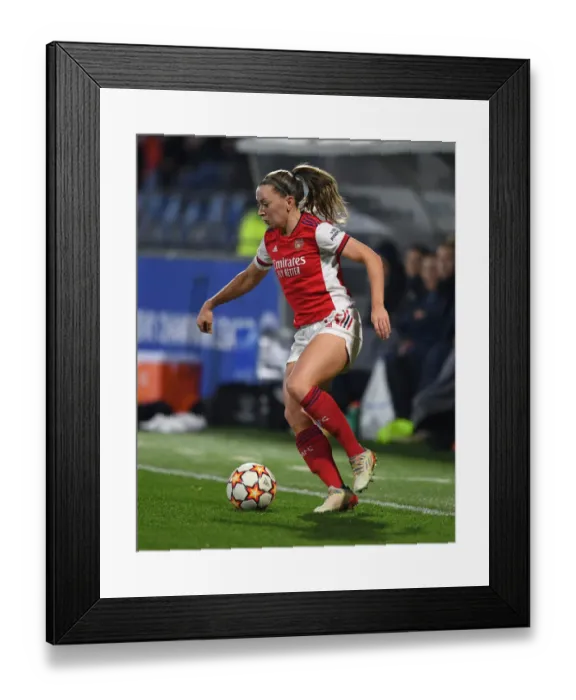 Framed Print : Arsenal Women Face 1899 Hoffenheim in UEFA Champions League Clash