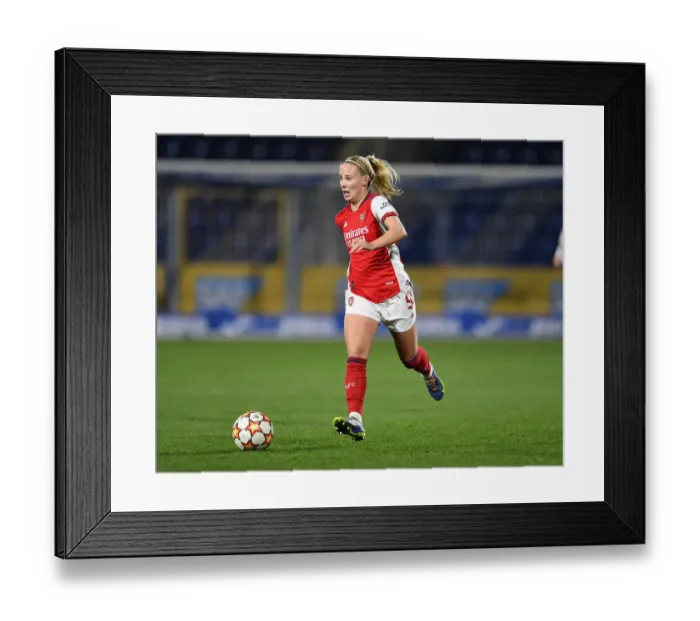Framed Print : Arsenal Women Battle 1899 Hoffenheim in UEFA Champions League Showdown