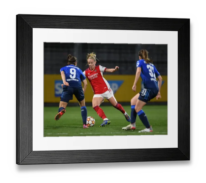 Framed Print : Arsenal Women vs. Hoffenheim: Battle in the UEFA Champions League Framed Print : Arsenal Women vs. Hoffenheim: Battle in the UEFA Champions League