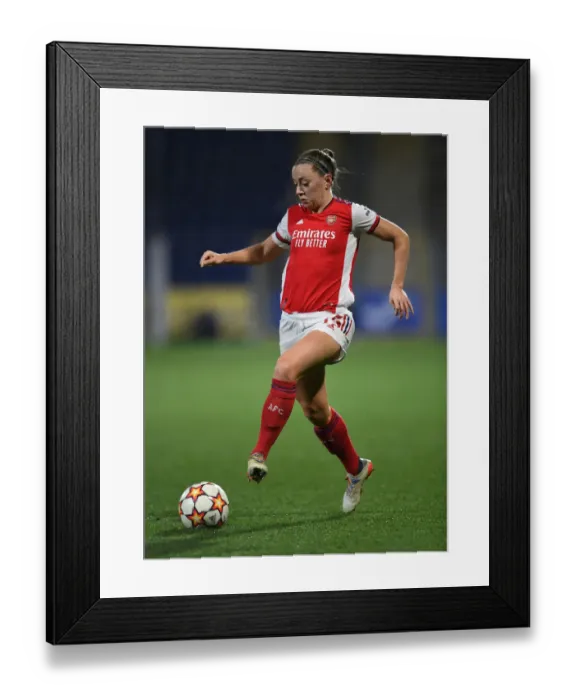 Framed Print : Arsenal Women Battle 1899 Hoffenheim in UEFA Champions League Showdown
