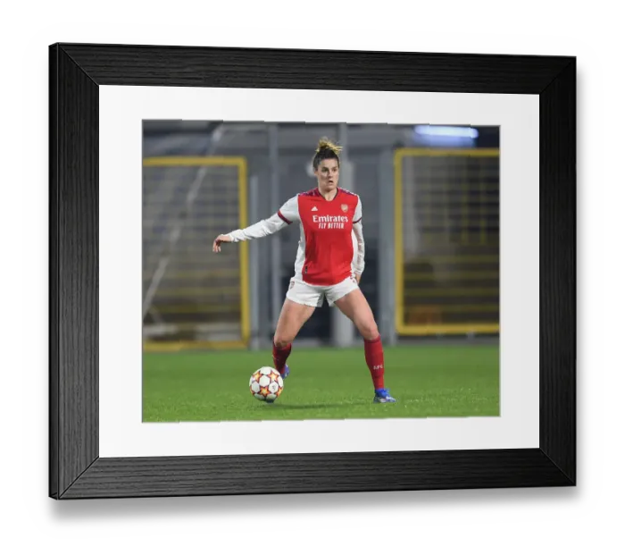 Framed Print : Arsenal Women Face Off Against Hoffenheim in UEFA Champions League Clash