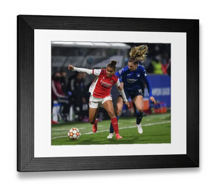 Framed Print : Arsenal Women Battle 1899 Hoffenheim in UEFA Women's Champions League Showdown Framed Print : Arsenal Women Battle 1899 Hoffenheim in UEFA Women's Champions League Showdown