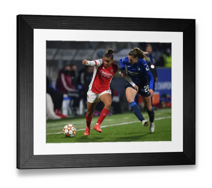 Framed Print : Arsenal WFC vs. 1899 Hoffenheim: A Battle in the UEFA Women's Champions League