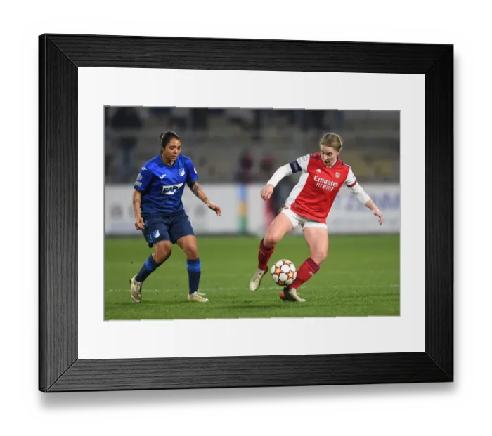 Framed Print : Battle in Group C: Arsenal WFC vs. 1899 Hoffenheim - UEFA Women's Champions League Framed Print : Battle in Group C: Arsenal WFC vs. 1899 Hoffenheim - UEFA Women's Champions League
