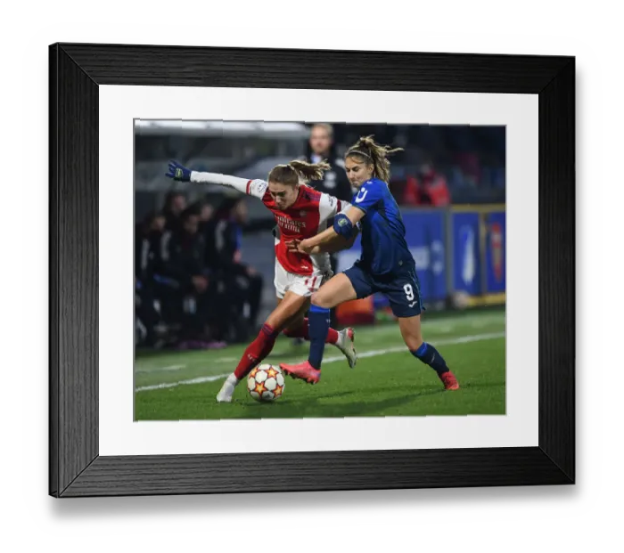 Framed Print : Champions League Clash: Vivianne Miedema Faces Off Against Hoffenheim's Katharina Naschenweng Framed Print : Champions League Clash: Vivianne Miedema Faces Off Against Hoffenheim's Katharina Naschenweng