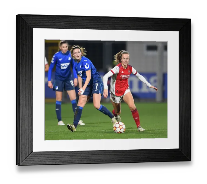 Framed Print : Battle in Group C: Arsenal WFC vs. 1899 Hoffenheim - UEFA Women's Champions League Framed Print : Battle in Group C: Arsenal WFC vs. 1899 Hoffenheim - UEFA Women's Champions League