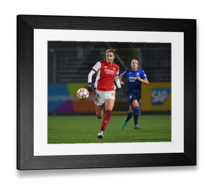 Framed Print : Vivianne Miedema in Action: Arsenal WFC vs. 1899 Hoffenheim, UEFA Women's Champions League, Germany (December 2021) Framed Print : Vivianne Miedema in Action: Arsenal WFC vs. 1899 Hoffenheim, UEFA Women's Champions League, Germany (December 2021)