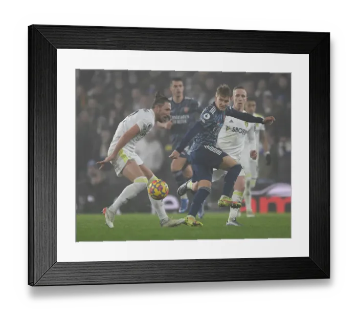 Framed Print : Premier League Showdown: Arsenal vs Leeds United at Elland Road (December 2021)