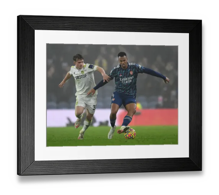 Framed Print : Arsenal vs Leeds United: Premier League Battle at Elland Road (December 2021)