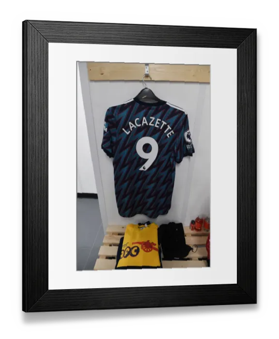Framed Print : Arsenal's Lacazette Jersey in Arsenal Changing Room Before Leeds United Clash (Premier League 2021-22) Framed Print : Arsenal's Lacazette Jersey in Arsenal Changing Room Before Leeds United Clash (Premier League 2021-22)