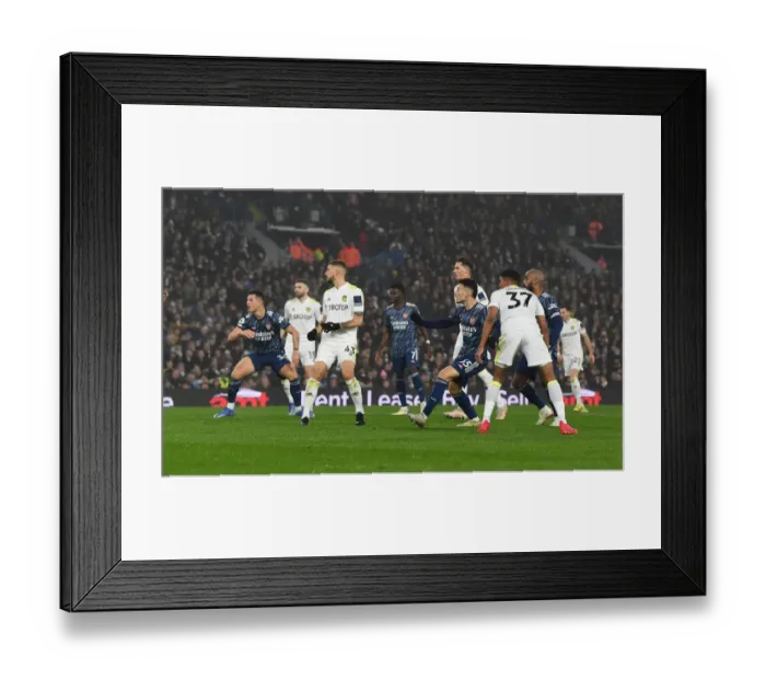 Framed Print : Gabriel Martinelli Scores First Arsenal Goal: Leeds United vs. Arsenal, 2021-22 Premier League - Martinelli's Debut Strike for the Gunners