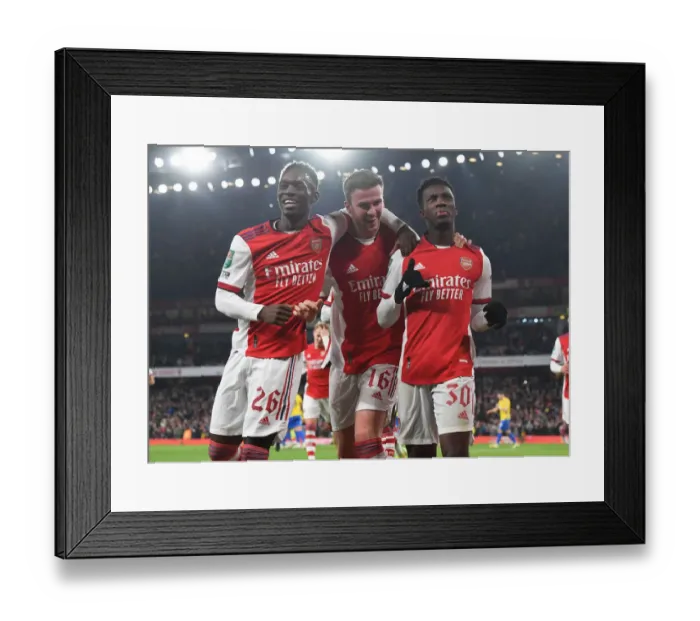 Framed Print : Nketiah Scores the First Goal: Arsenal Advances to Carabao Cup Semifinals Against Sunderland Framed Print : Nketiah Scores the First Goal: Arsenal Advances to Carabao Cup Semifinals Against Sunderland