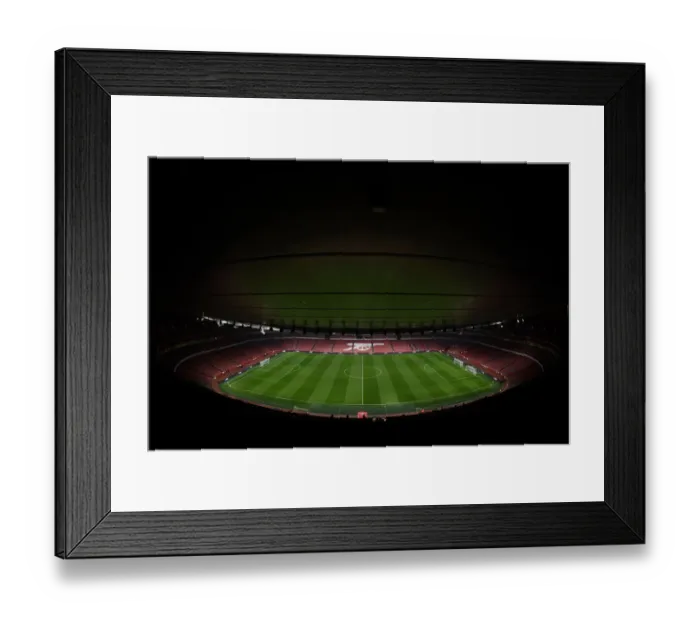 Framed Print : Arsenal's Emirates Stadium Readies for Carabao Cup Quarterfinal Clash Against Sunderland