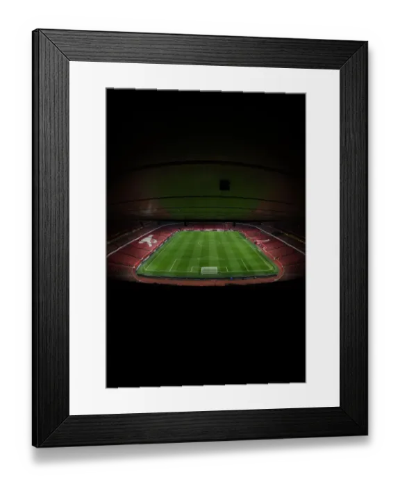 Framed Print : Arsenal's Emirates Stadium Prepared for Carabao Cup Quarterfinal Clash Against Sunderland