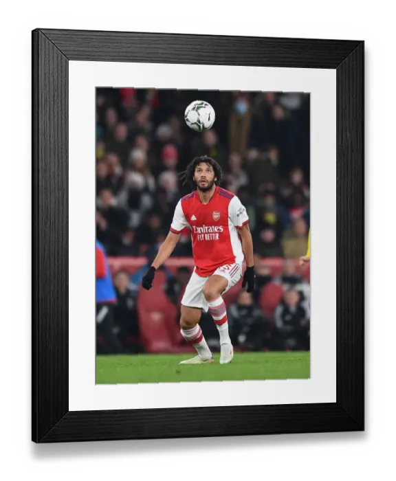 Framed Print : Arsenal's Mohamed Elneny in Carabao Cup Quarterfinal Action Against Sunderland