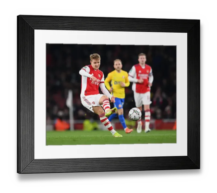Framed Print : Martin Odegaard in Action: Arsenal's Carabao Cup Battle against Sunderland Framed Print : Martin Odegaard in Action: Arsenal's Carabao Cup Battle against Sunderland