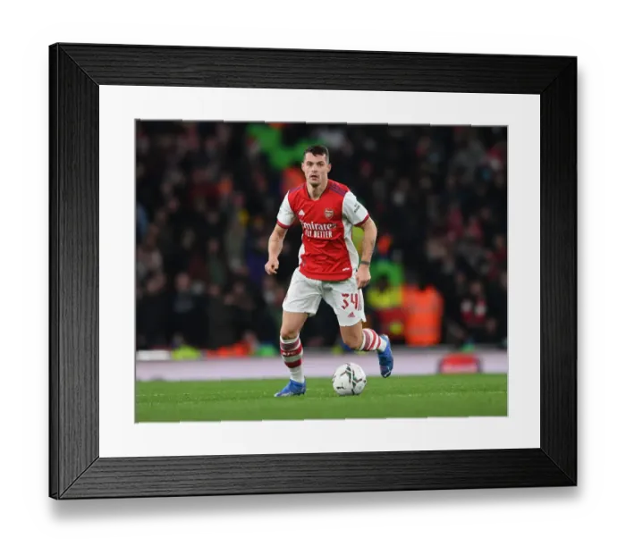 Framed Print : Granit Xhaka in Action: Arsenal vs Sunderland, Carabao Cup Quarterfinals Framed Print : Granit Xhaka in Action: Arsenal vs Sunderland, Carabao Cup Quarterfinals