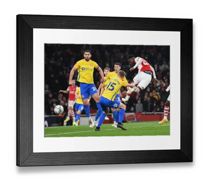 Framed Print : Arsenal's Flo Balogun Shines in Carabao Cup Quarterfinal against Sunderland Framed Print : Arsenal's Flo Balogun Shines in Carabao Cup Quarterfinal against Sunderland