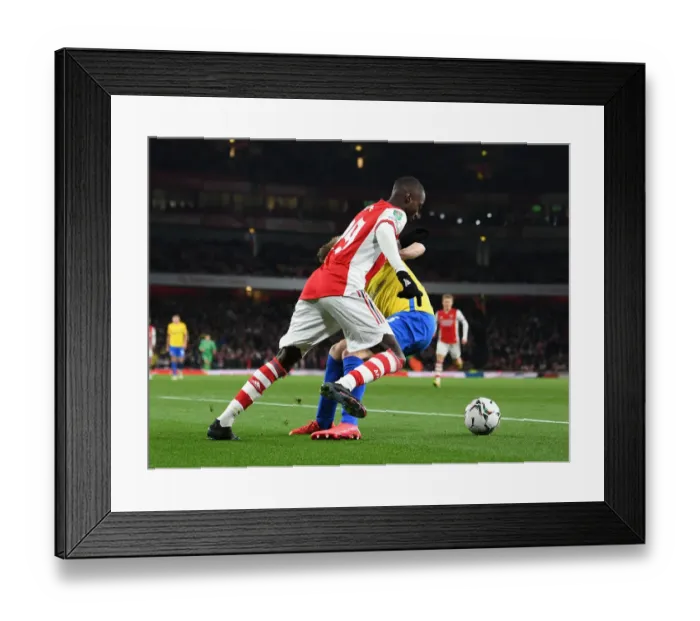 Framed Print : Nutmeg by Pepe: Arsenal vs. Sunderland - Carabao Cup Quarterfinals