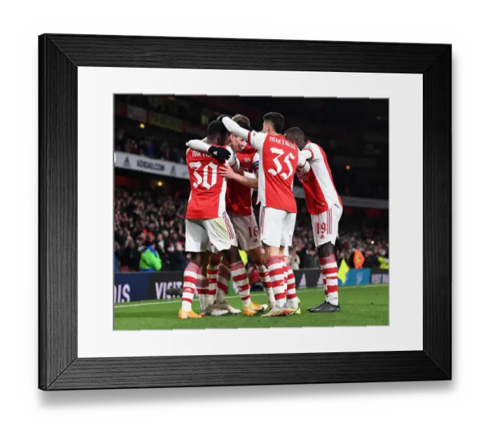 Framed Print : Charlie Patino Scores Fifth Goal: Arsenal Reaches Carabao Cup Semis