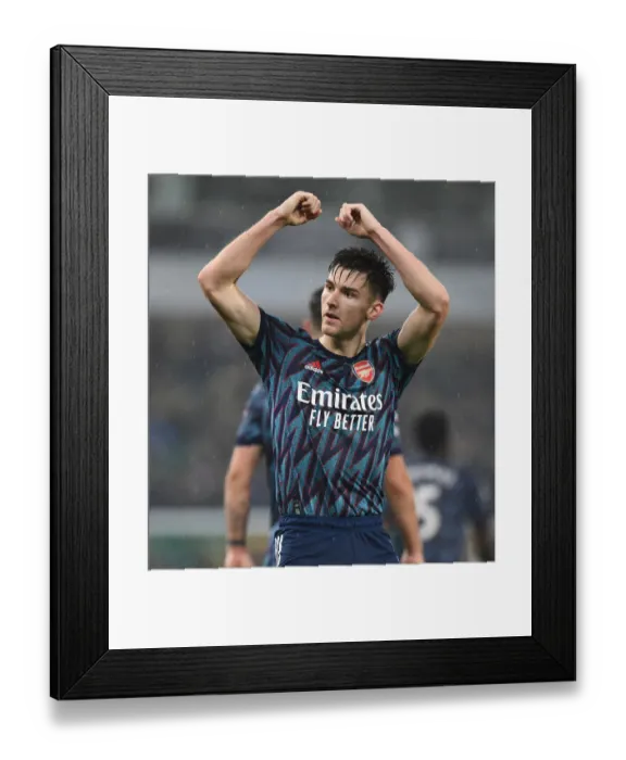 Framed Print : Arsenal's Kieran Tierney Scores in Norwich Victory, Premier League 2021-22 Framed Print : Arsenal's Kieran Tierney Scores in Norwich Victory, Premier League 2021-22