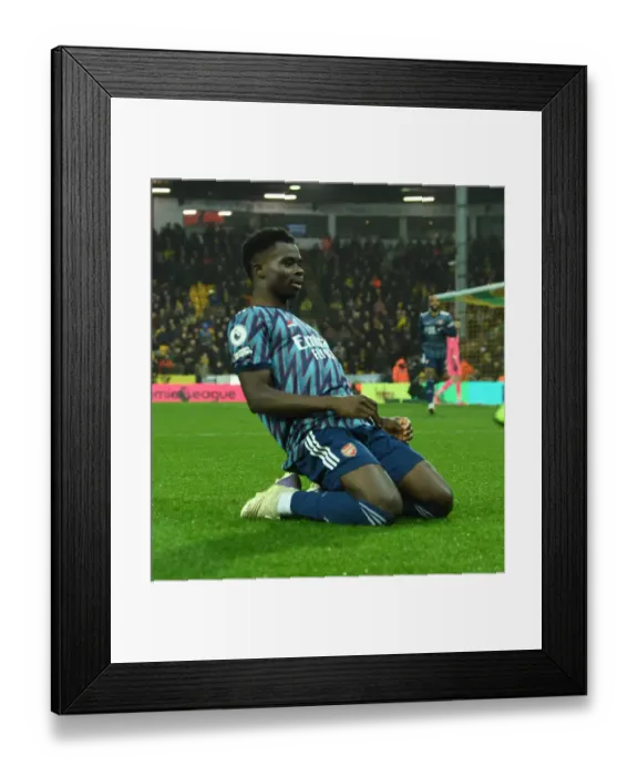Framed Print : Saka Scores First: Arsenal's Victory at Norwich City (Premier League 2021-22) Framed Print : Saka Scores First: Arsenal's Victory at Norwich City (Premier League 2021-22)
