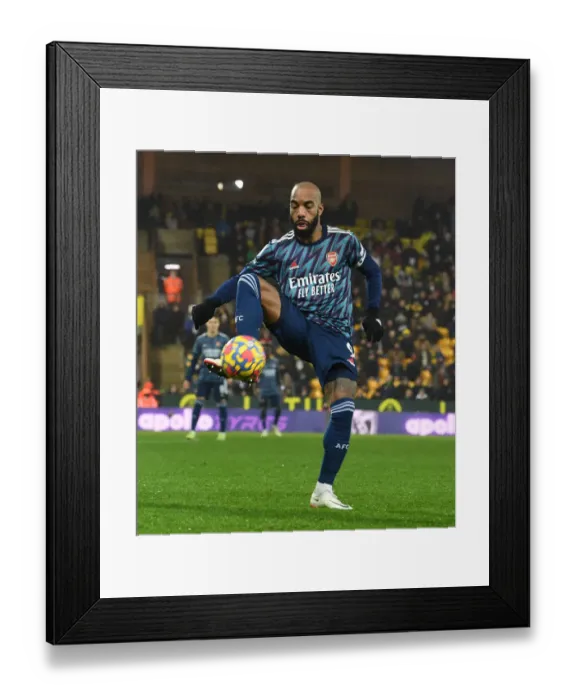 Framed Print : Arsenal's Alex Lacazette in Action against Norwich City - Premier League 2021-22 Framed Print : Arsenal's Alex Lacazette in Action against Norwich City - Premier League 2021-22