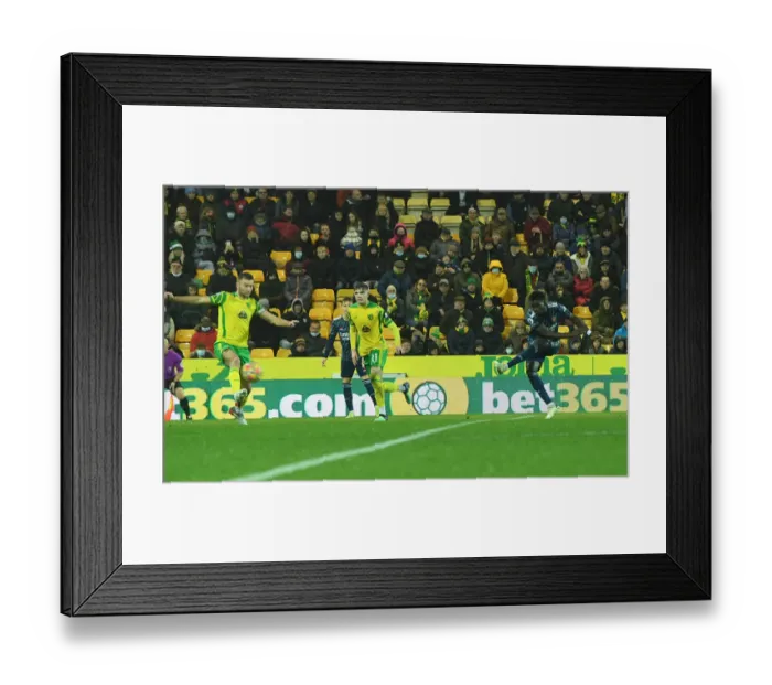 Framed Print : Saka's Thrilling Strike: Arsenal's Game-Changing Goal vs. Norwich City, Premier League 2021-22