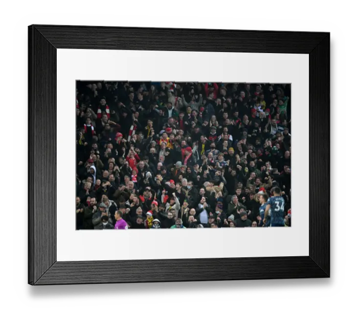 Framed Print : Arsenal Fans Go Wild: First Goal Celebration vs Norwich City (2021-22 Premier League) Framed Print : Arsenal Fans Go Wild: First Goal Celebration vs Norwich City (2021-22 Premier League)