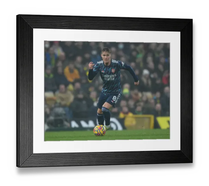 Framed Print : Arsenal's Martin Odegaard Shines in Norwich City Showdown (Premier League 2021-22) Framed Print : Arsenal's Martin Odegaard Shines in Norwich City Showdown (Premier League 2021-22)