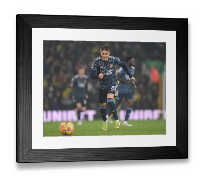 Framed Print : Martin Odegaard Shines: Arsenal's Victory Over Norwich City in Premier League Framed Print : Martin Odegaard Shines: Arsenal's Victory Over Norwich City in Premier League
