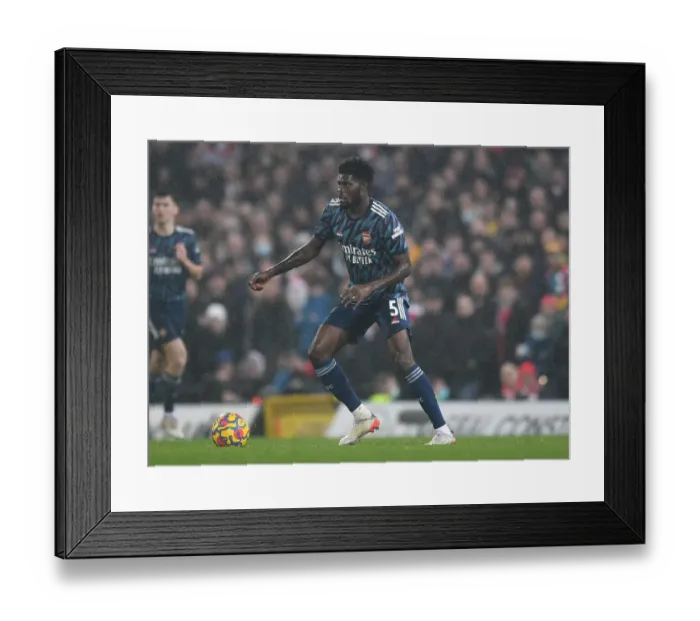 Framed Print : Thomas Partey in Action: Arsenal vs. Norwich City, Premier League 2021-22