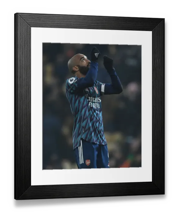 Framed Print : Alexandre Lacazette's Brace: Arsenal's Dominant 4-0 Victory over Norwich City Framed Print : Alexandre Lacazette's Brace: Arsenal's Dominant 4-0 Victory over Norwich City