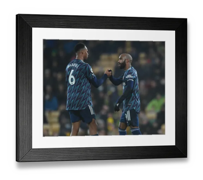 Framed Print : Alexandre Lacazette's Brace: Arsenal Crush Norwich City in Premier League Showdown Framed Print : Alexandre Lacazette's Brace: Arsenal Crush Norwich City in Premier League Showdown