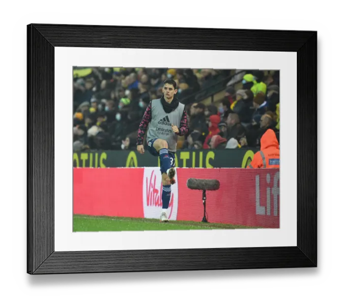 Framed Print : Arsenal's Charlie Patino Gears Up for Norwich Showdown: Rising Star Ready for Premier League Battle