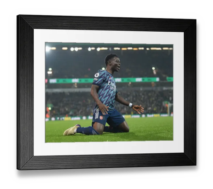 Framed Print : Saka Brace: Arsenal's 3-0 Victory Over Norwich City (Premier League 2021-22) Framed Print : Saka Brace: Arsenal's 3-0 Victory Over Norwich City (Premier League 2021-22)