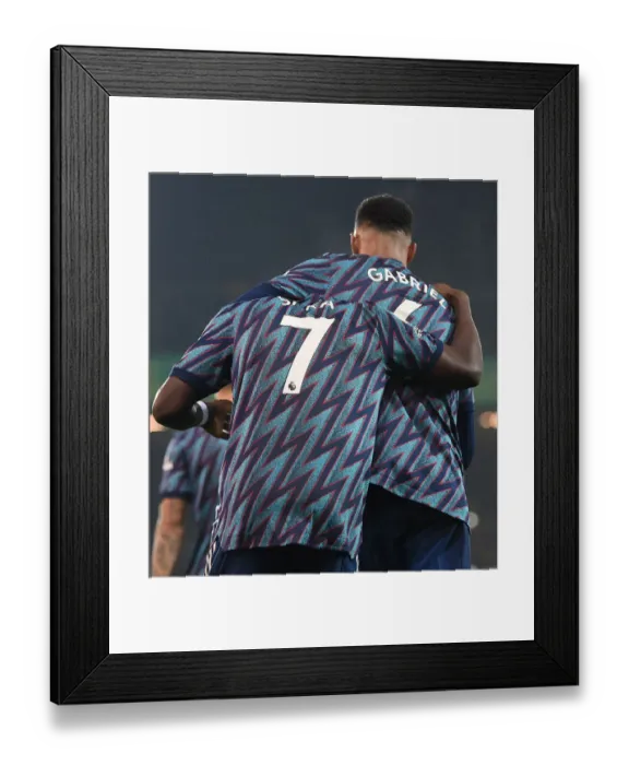 Framed Print : Saka Shines: Arsenal's Triumph over Norwich City - Double Strike by the Young Star