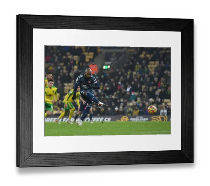 Framed Print : Alexandre Lacazette Scores Decisive Penalty: Arsenal Secure Victory over Norwich City (Premier League 2021-22) Framed Print : Alexandre Lacazette Scores Decisive Penalty: Arsenal Secure Victory over Norwich City (Premier League 2021-22)