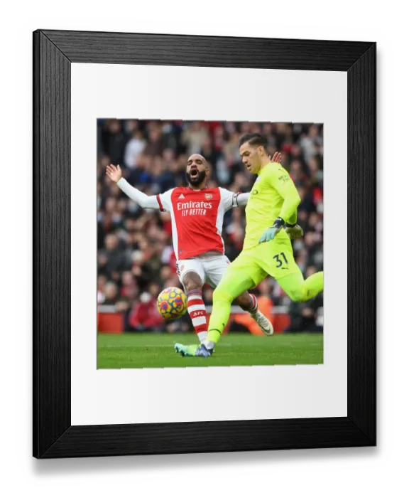 Framed Print : Alexandre Lacazette vs Manchester City: Arsenal's Star Forward Battles Premier League Rivals Framed Print : Alexandre Lacazette vs Manchester City: Arsenal's Star Forward Battles Premier League Rivals